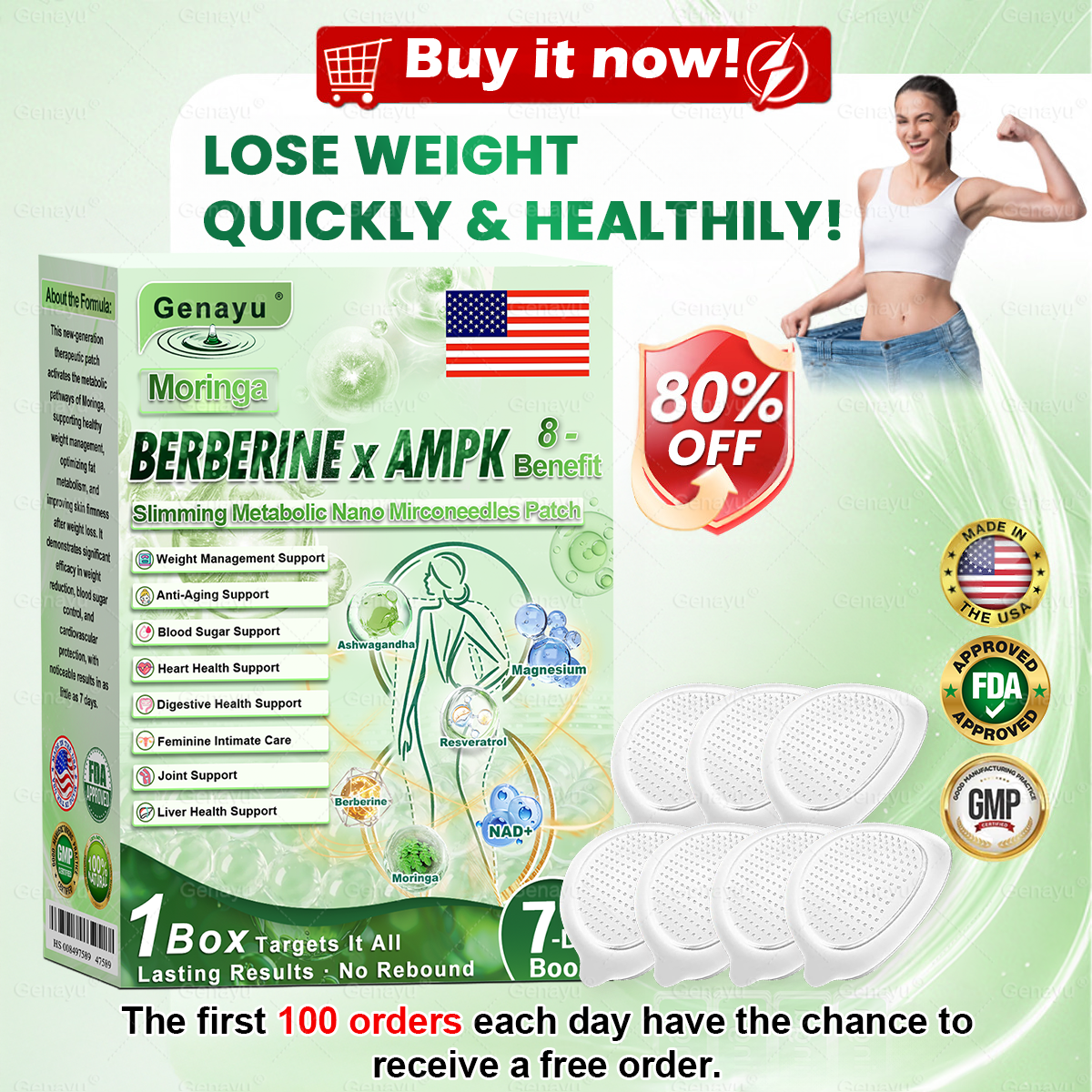 𝐆𝐞𝐧𝐚𝐲𝐮®Only 5 boxes left! We're offering you an additional 30% discount! Get yourself in shape and healthy. Miss out now, and you won't have another chance until next year.